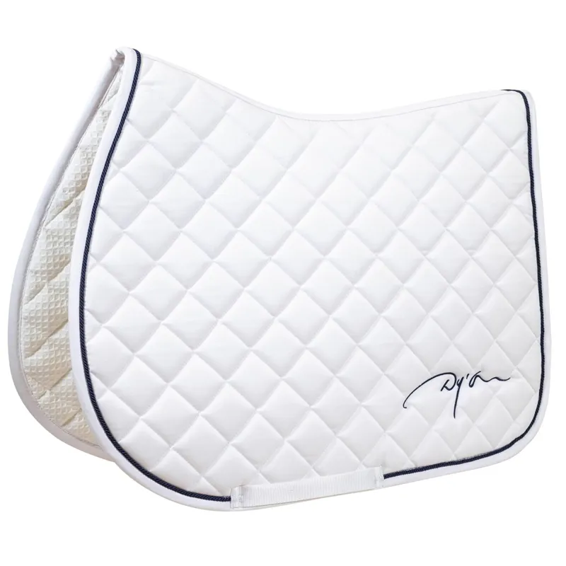 Dy'on Diamond Jumping Saddle Pad - White