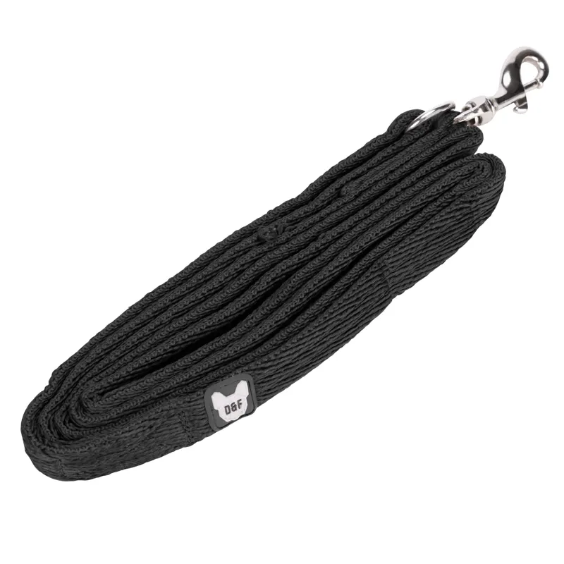 Digby and Fox Cushion Web Leash - Black-1