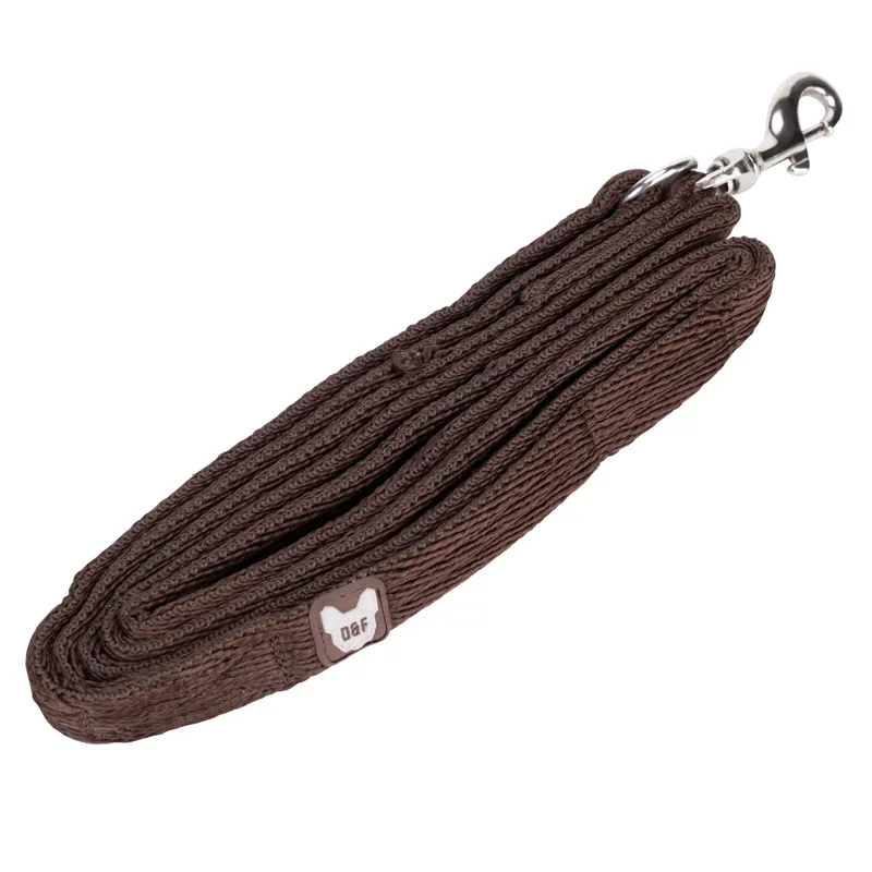Digby and Fox Cushion Web Leash - Brown-1