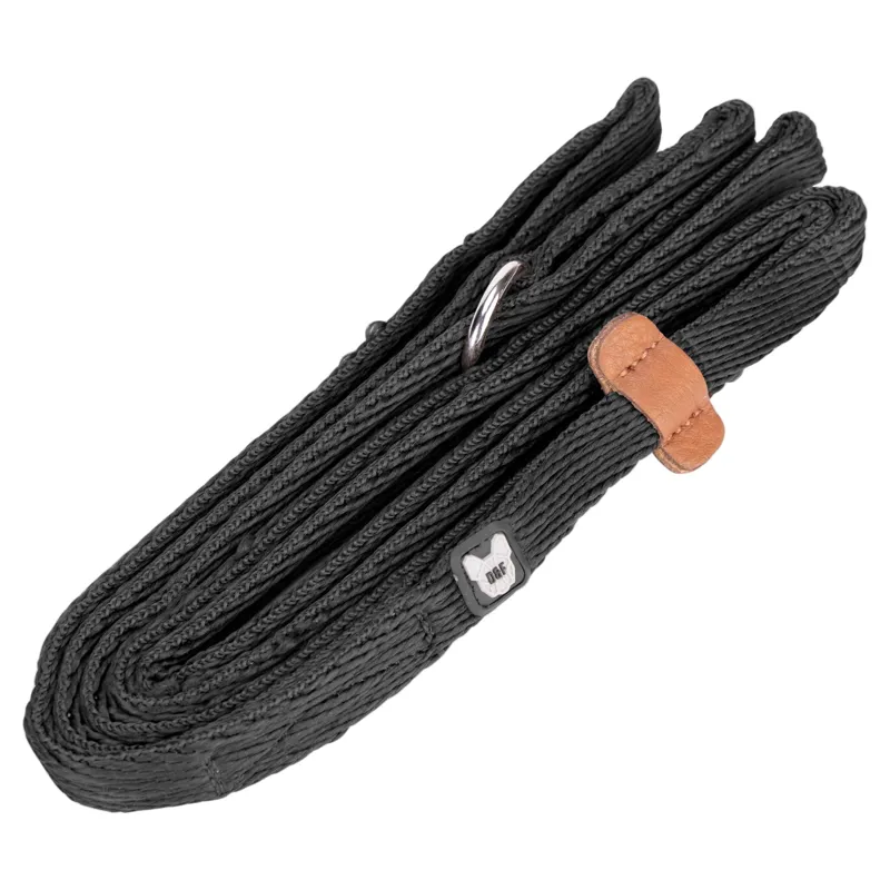 Digby and Fox Cushion Web Slip Leash - Black