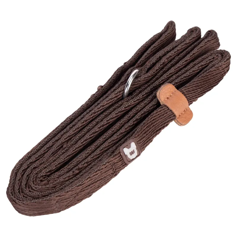 Digby and Fox Cushion Web Slip Leash - Brown