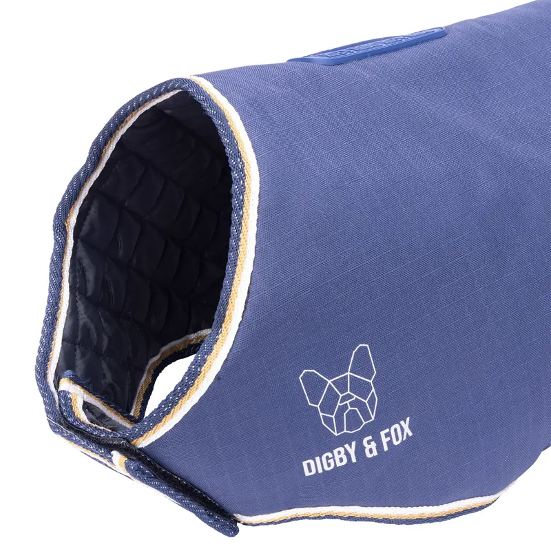 Digby and Fox Waterproof Dog Coat - Navy-3