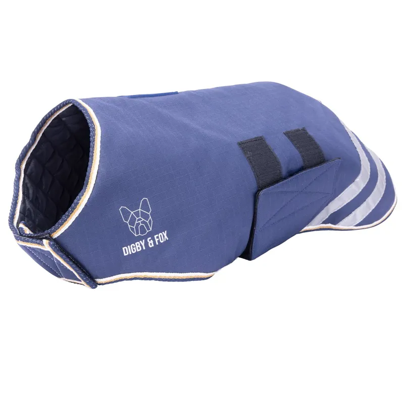 Digby and Fox Waterproof Dog Coat - Navy-1