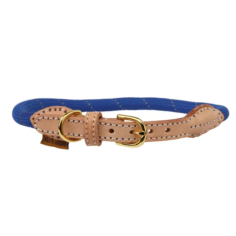 Digby and Fox Reflective Dog Collar - Royal
