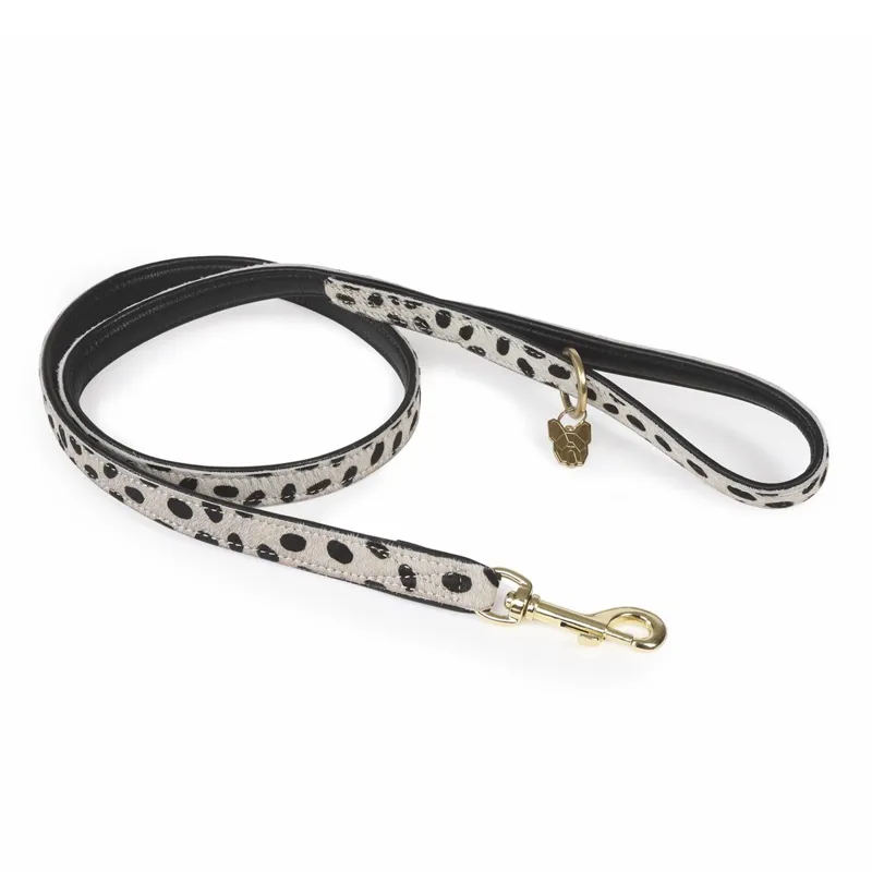 Digby and Fox Cow Hair Dog Leash - Spot Print