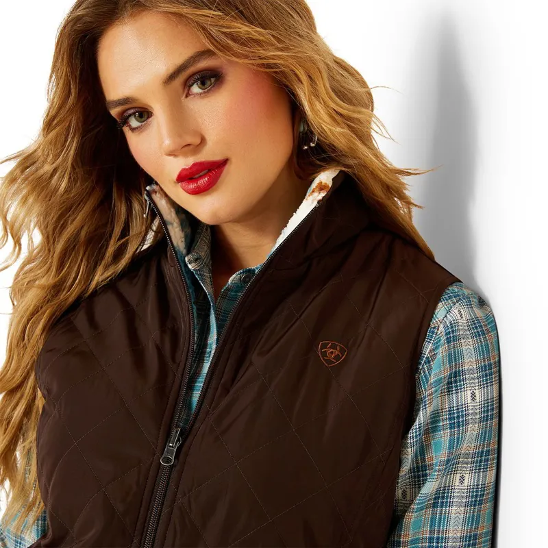 Ariat Dilon 2.0 Womens Reversible Insulated Vest - Mole-5