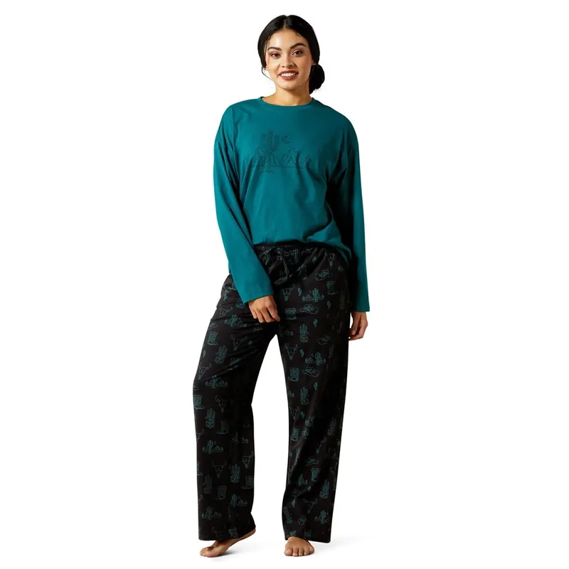 Ariat Dreams Womens Pajama Set - Deserted Print
