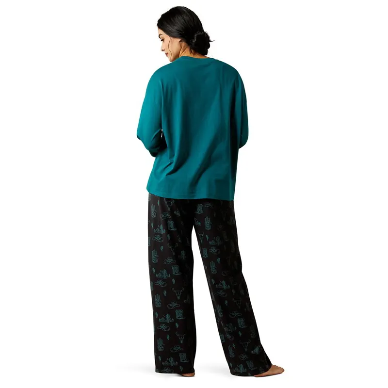 Ariat Dreams Womens Pajama Set - Deserted Print-1