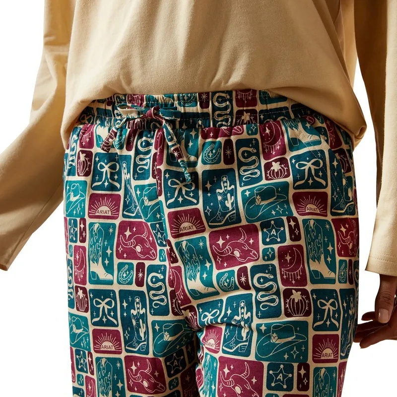 Ariat Dreams Womens Pajama Set - Western Block-4