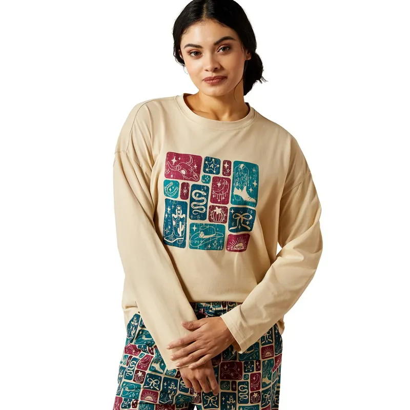 Ariat Dreams Womens Pajama Set - Western Block-2