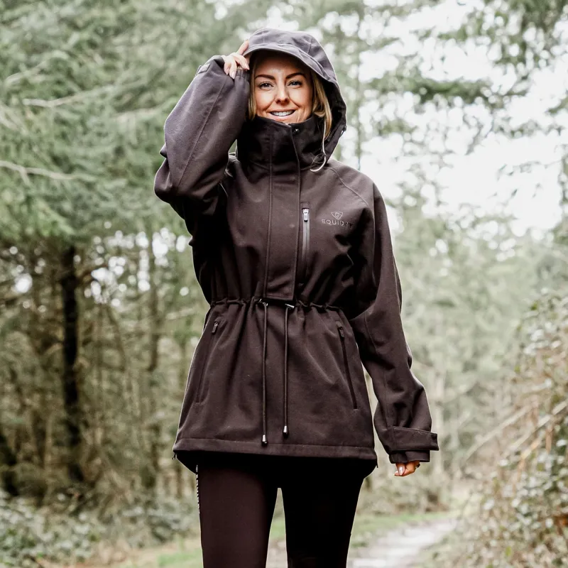 EQUIDRY Nevada Women's Waterproof Smock - Brown-2