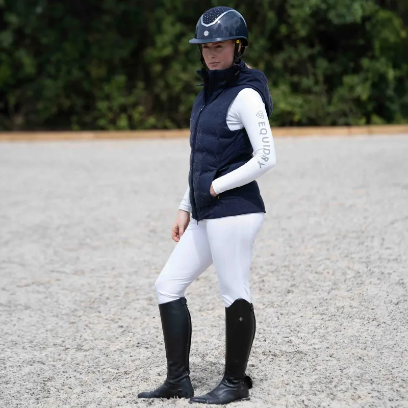 EQUIDRY Women's Waterproof Competition Breeches - White-5