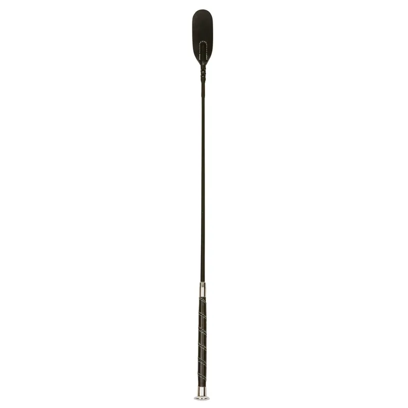 Dublin Leather Touch Riding Crop - Black