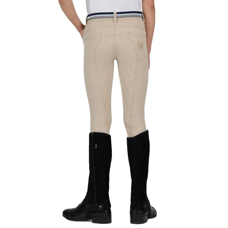 Dublin Cammy Comfort Twill Full Grip Junior Breeches - Biscuit-6