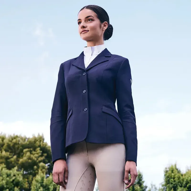 Dublin Casey Tailored Womens Show Coat - Navy-1