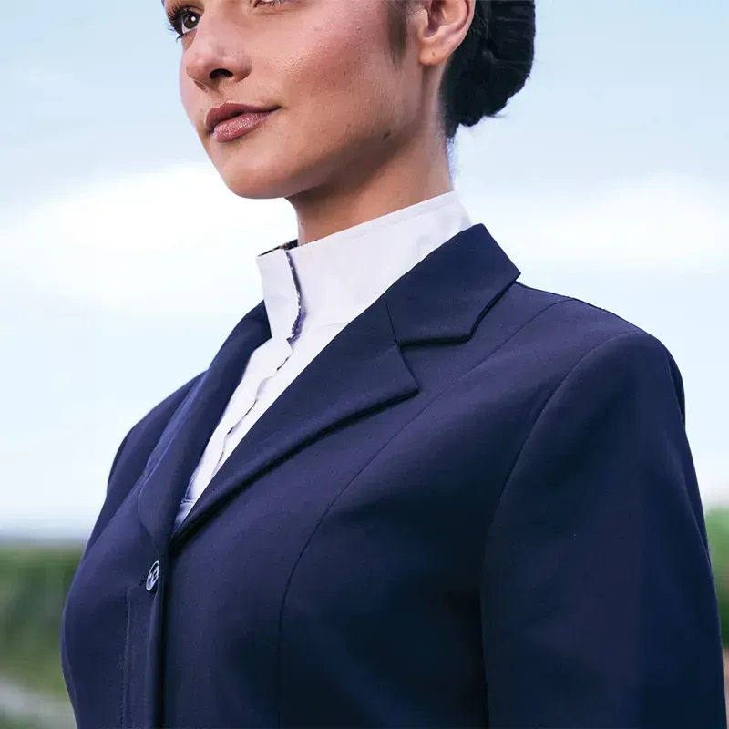 Dublin Casey Tailored Womens Show Coat - Navy-2