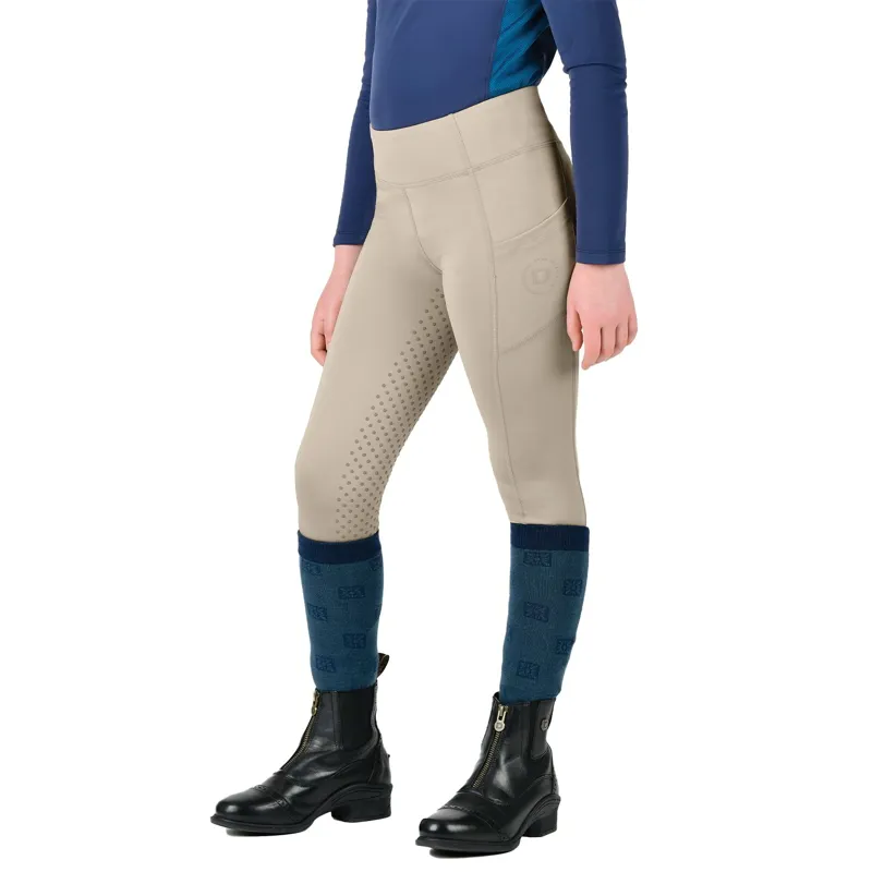 Dublin Everyday Full Grip Junior Riding Tights - Beige-2