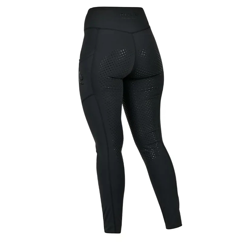 Dublin Everyday Full Grip Women's Riding Tights - Black-3
