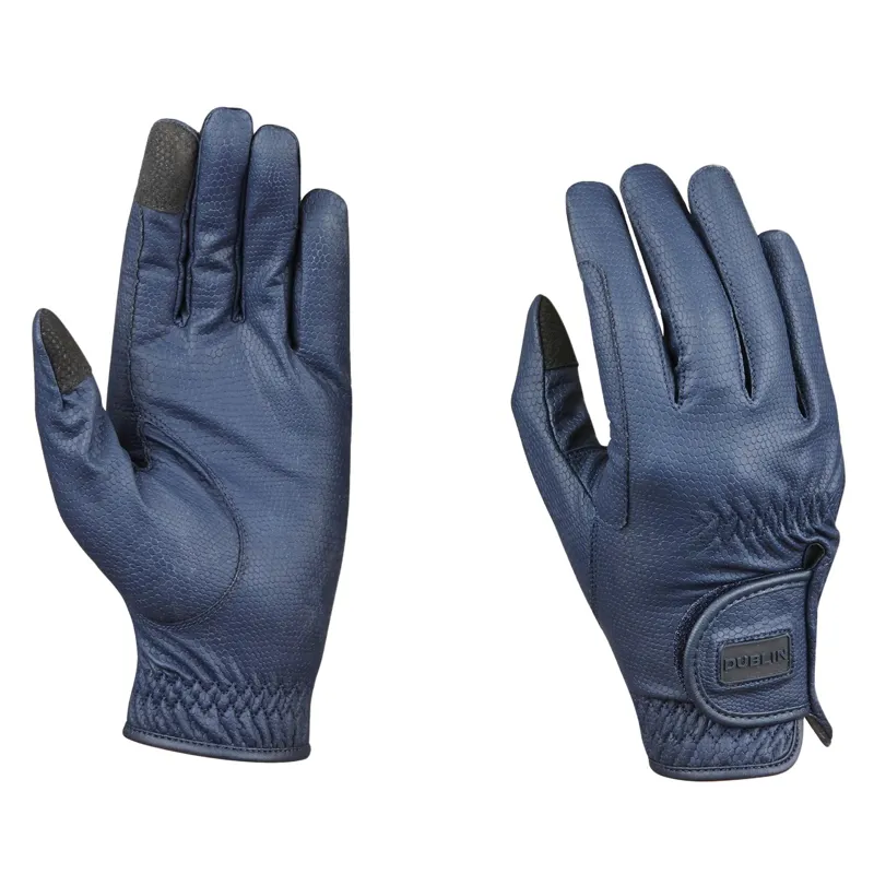 Dublin Everyday Touch Screen Compatible Adults Riding Gloves - Navy