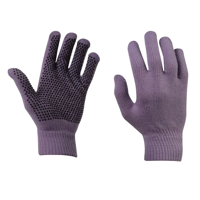 Dublin Magic Pimple Grip Adult Riding Gloves - Purple
