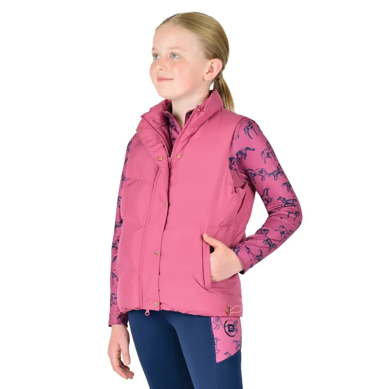 Dublin Patrice Junior Puffer Vest - Red Violet-3