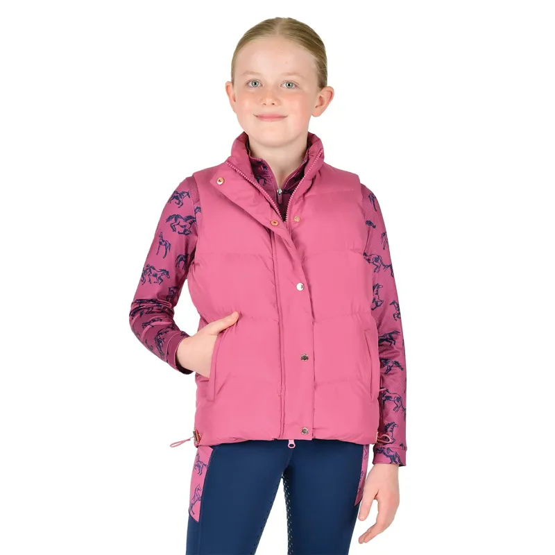 Dublin Patrice Junior Puffer Vest - Red Violet-1