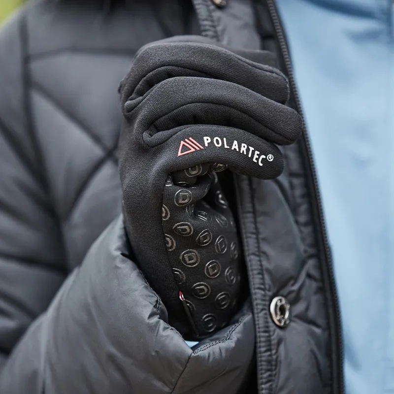 Dublin Polartec Fleece Adult Riding Gloves - Black-1