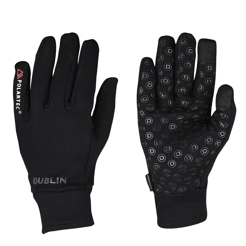 Dublin Polartec Fleece Adult Riding Gloves - Black