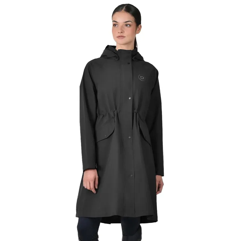 Dublin Wet Weather Women's Long Waterproof Jacket - Black