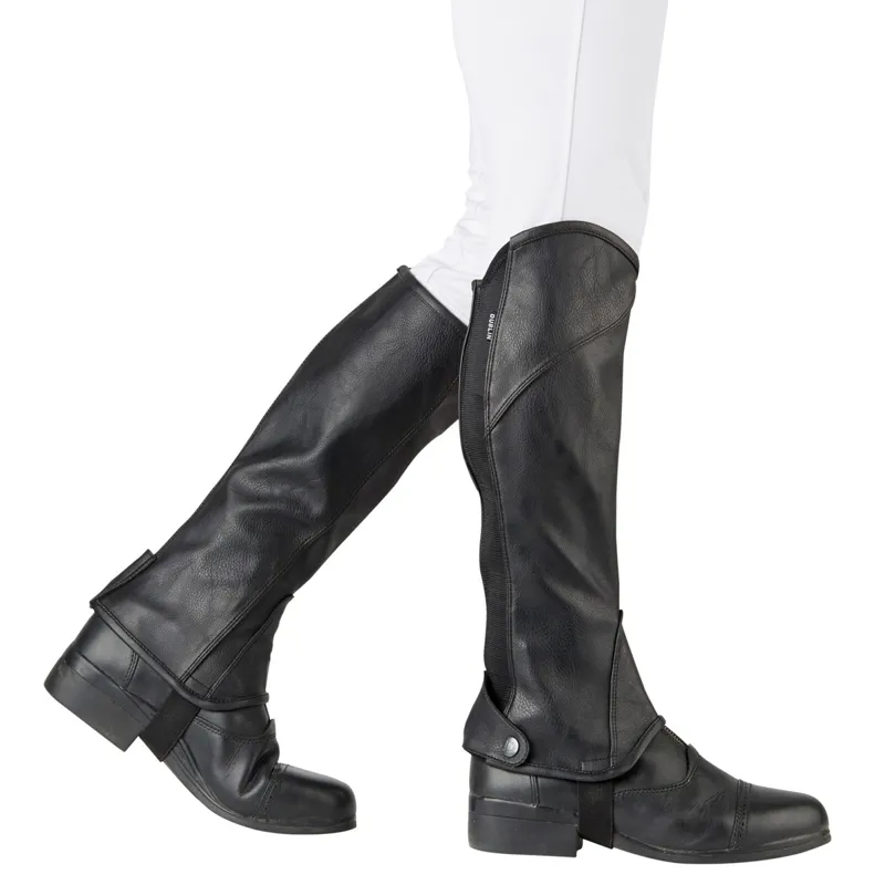 Dublin Stretch Fit Half Chaps - Black-1