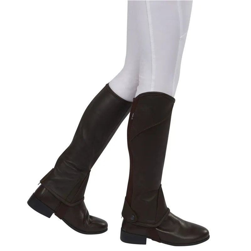 Dublin Stretch Fit Half Chaps - Brown-1