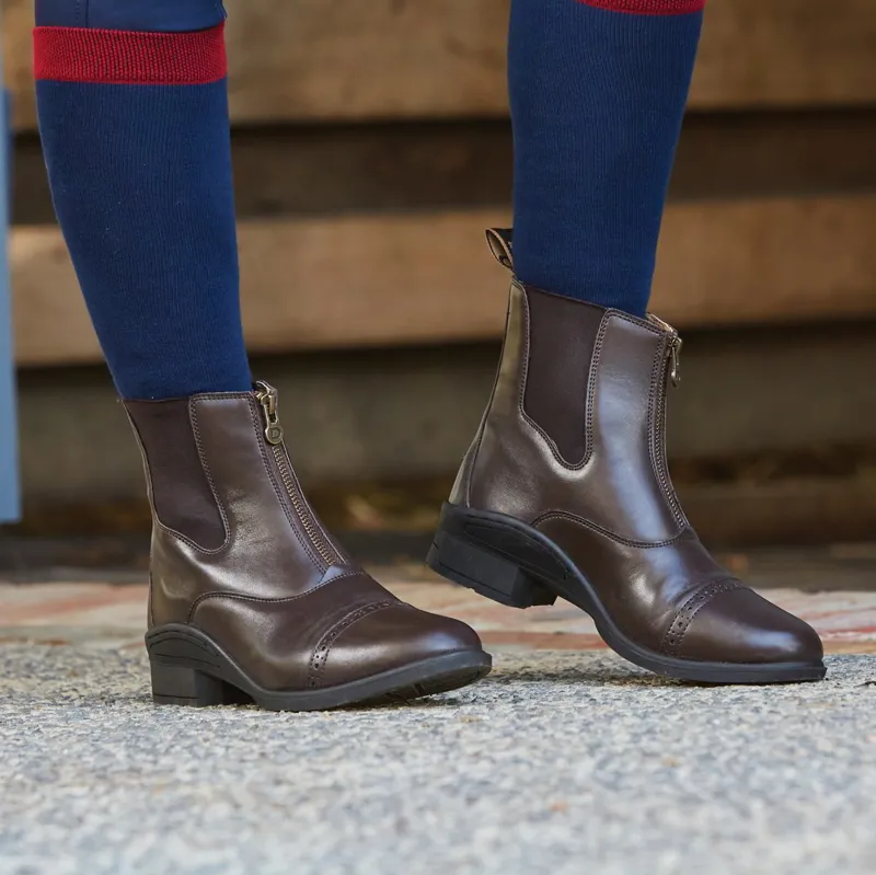 Dublin Altitude Zip Child's Paddock Boots - Brown-1