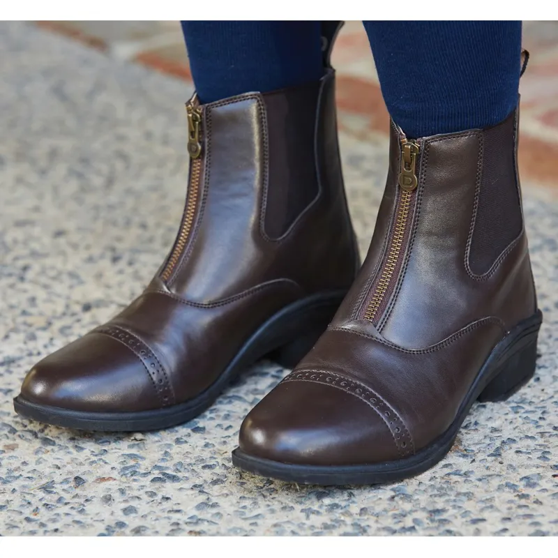Dublin Altitude Zip Adults Paddock Boots - Brown-2