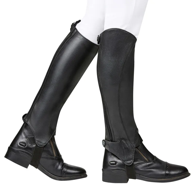 Dublin Opulent Half Chaps in Black