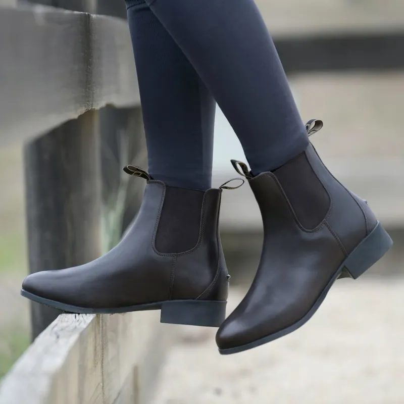 Dublin Foundation II Junior Paddock Boots - Brown-1