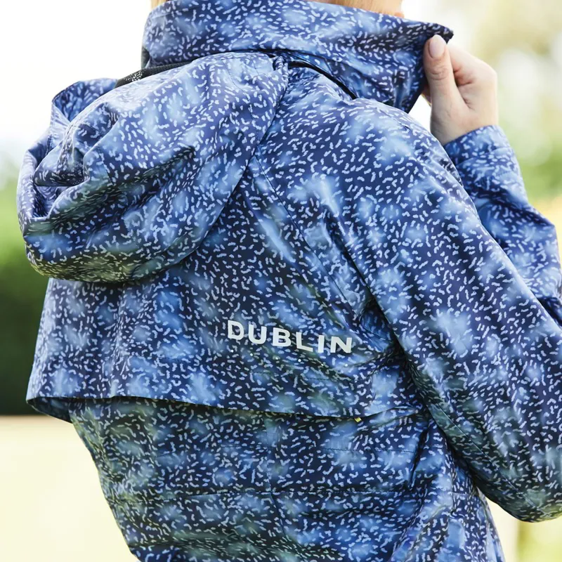 Dublin Cortina Printed Womens Waterproof Jacket - Blueberry-5