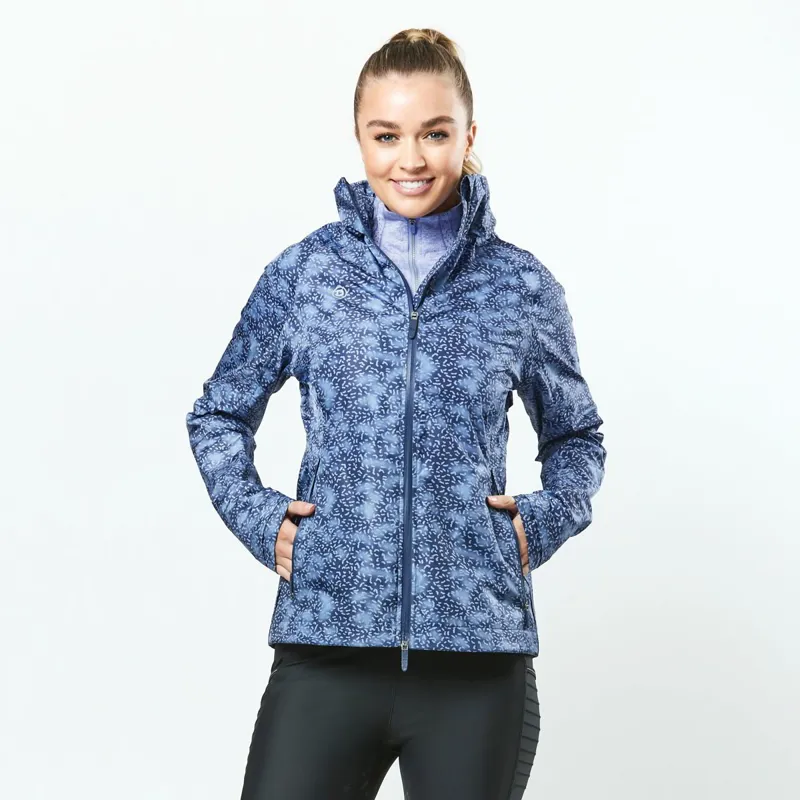 Dublin Cortina Printed Womens Waterproof Jacket - Blueberry