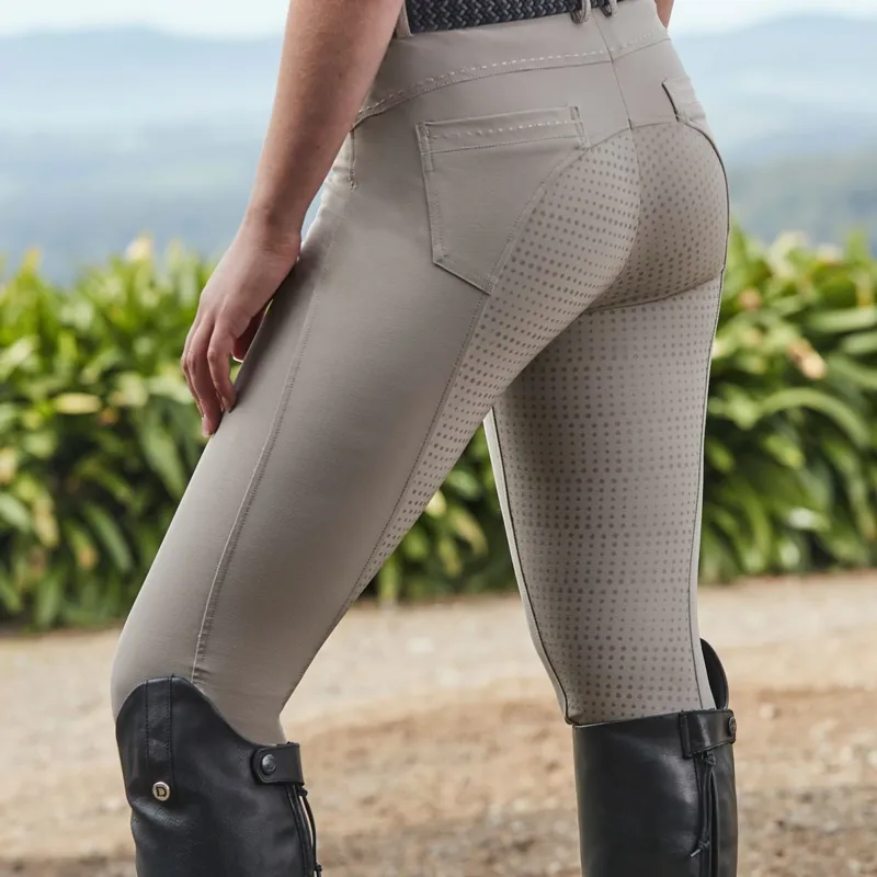 Dublin Shelby Full Grip Ladies Competition Breeches - Beige-3