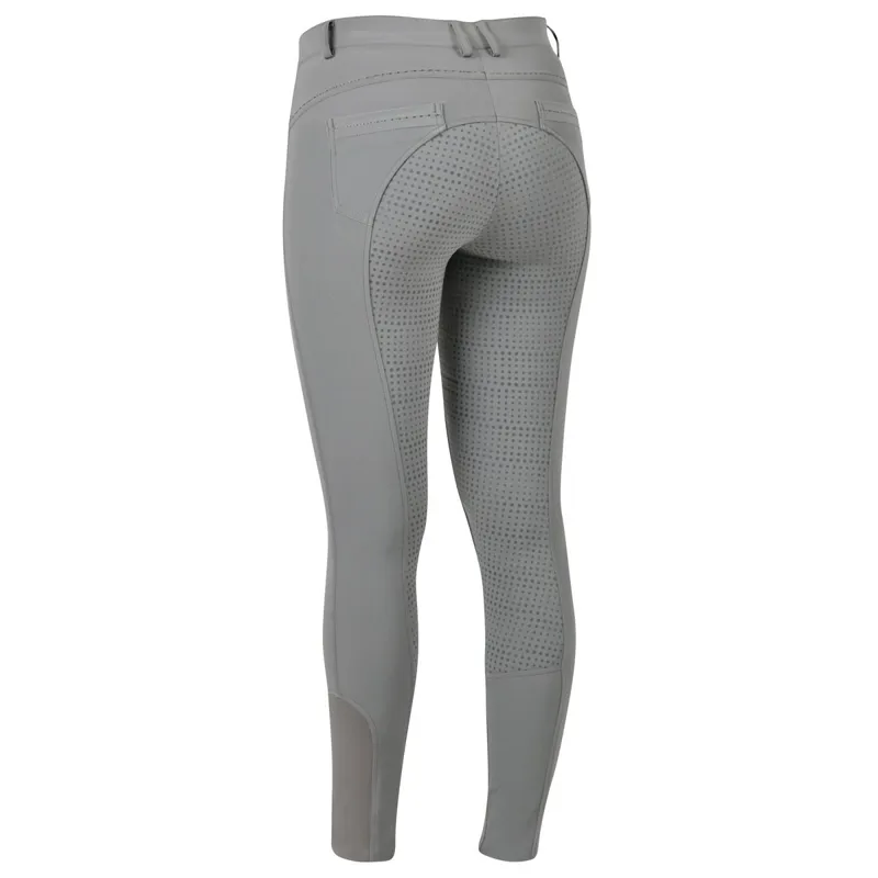 Dublin Shelby Full Grip Women's Breeches - Latte Grey-1