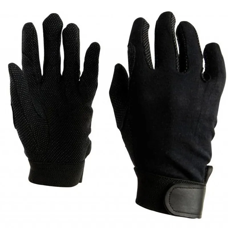 Dublin Track Adult Riding Gloves - Black