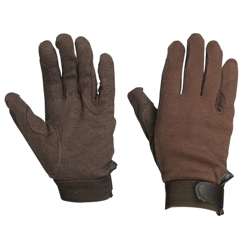 Dublin Track Adult Riding Gloves - Brown