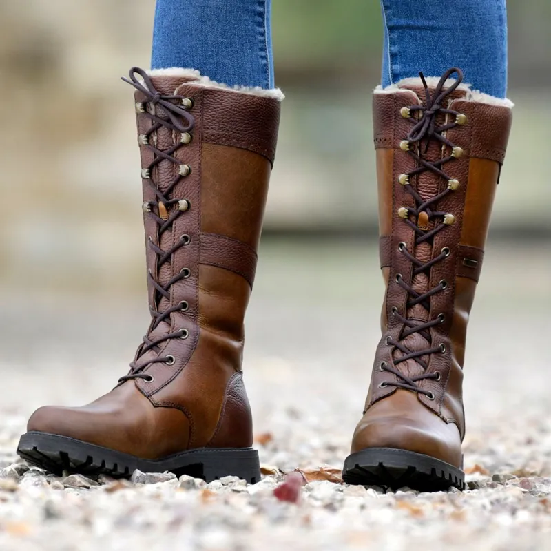 Dublin Yukon Women's Tall Country Boots - Brown-3