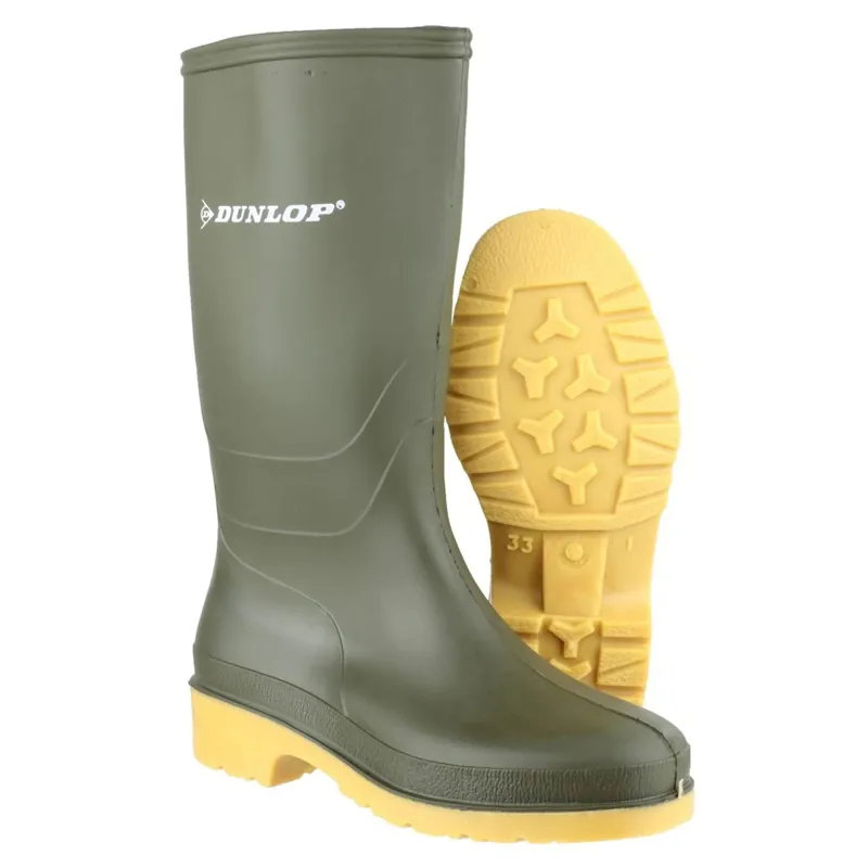 Dunlop Dulls Junior Rain Boots - Green
