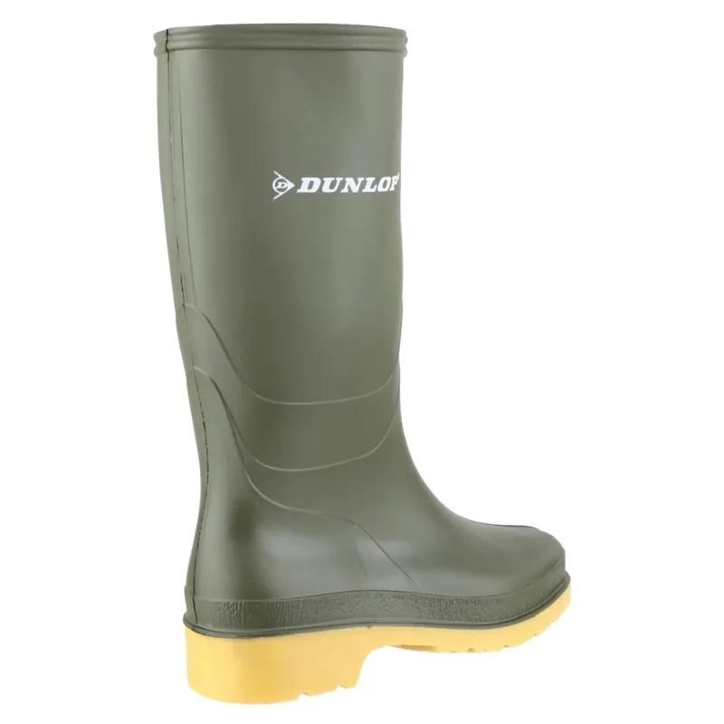 Dunlop Dulls Junior Rain Boots - Green-1