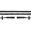 Schockemohle Dura Soft Rolled Grip Reins - Black/Silver