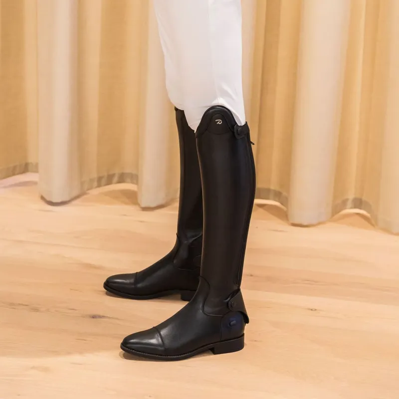 Dy'on Unlaced Tall Riding Boots - Small Calf - Black-1
