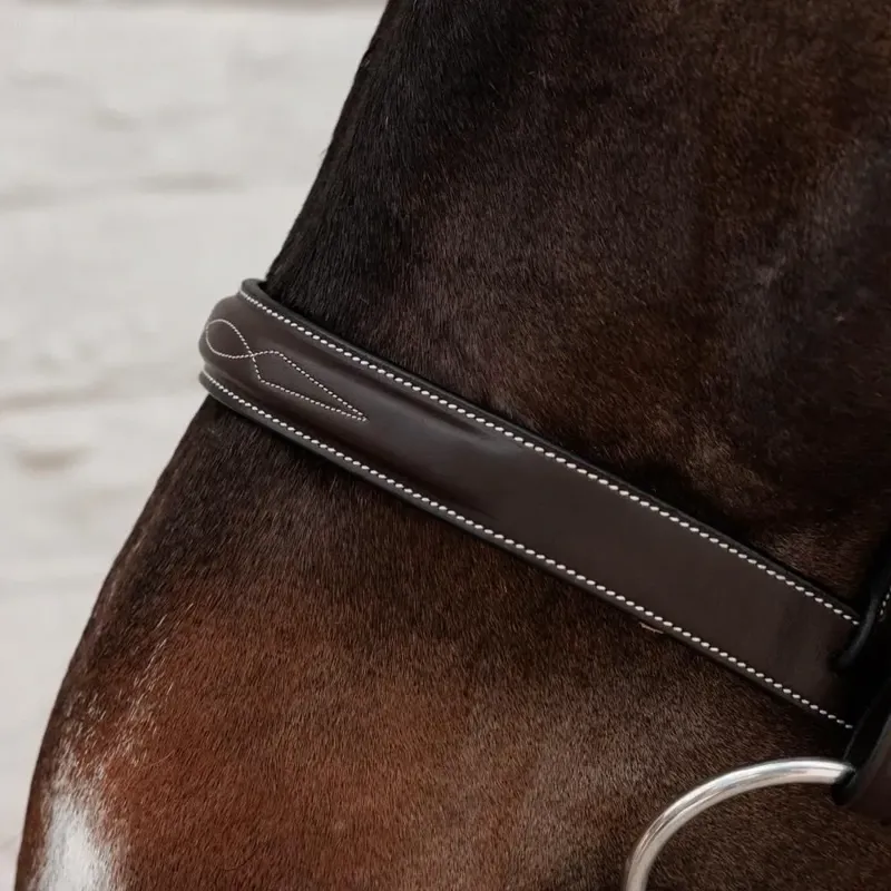 Dy'on Working Cavesson Hunter Bridle - Brown-3