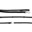 Dy'on Working Collection Support Reins with Leather Loops - Black