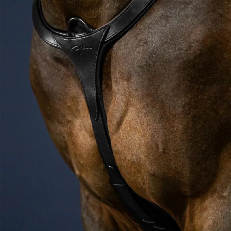 Dy'on New English Long Bridge Breastplate - Black-1