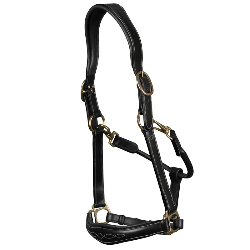 Dy'on Anatomical Leather Halter - Black